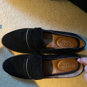 Black and Silver FrancoSarto loafers
